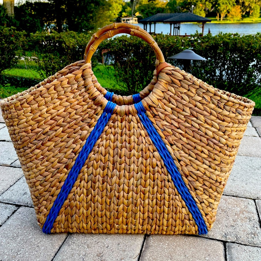 JMcLaughlin Straw Tote NWOT